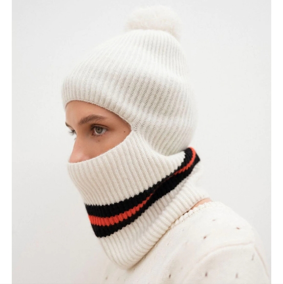 CASHMERE IN LOVE WIRA BALACLAVA BEANIE HAT - Picture 2 of 5